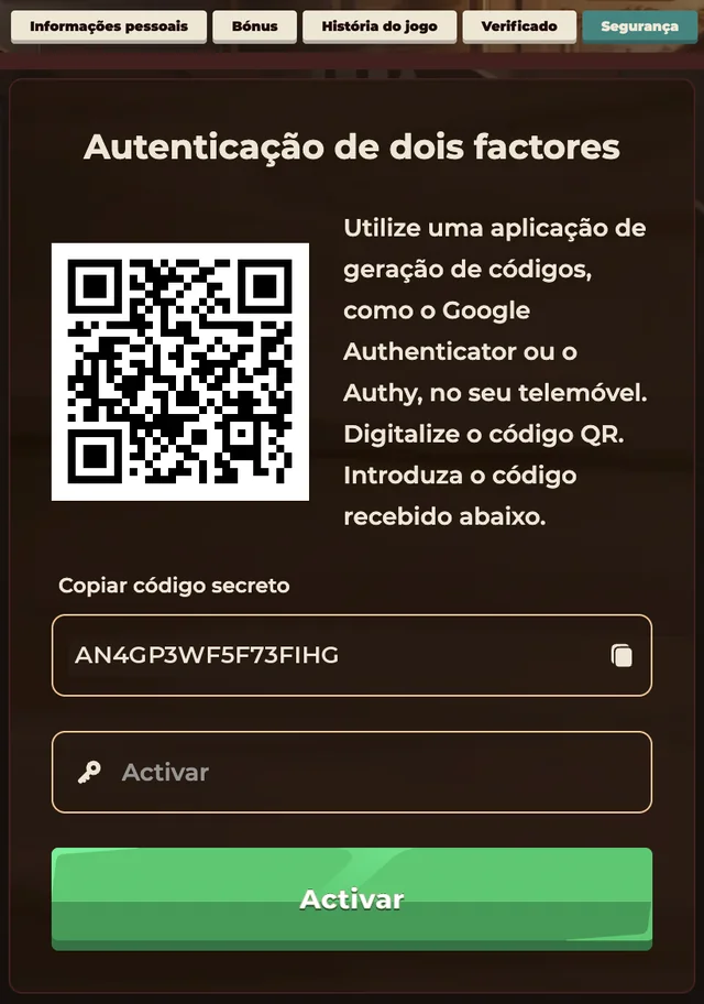 SmokAce two-factor authentication setup